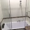 Шторка на ванну 150-160см прозрачная - Шторка на ванну 150-160см прозрачная